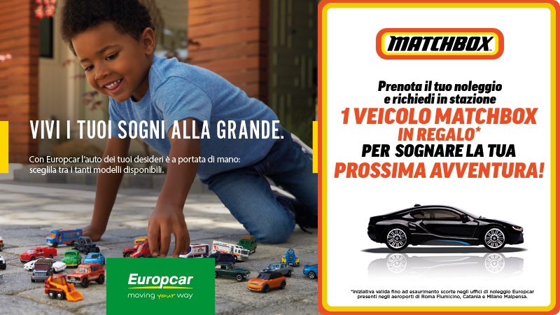 Idea Matchbox-Europcar per un modellino dell’auto dei propri desideri